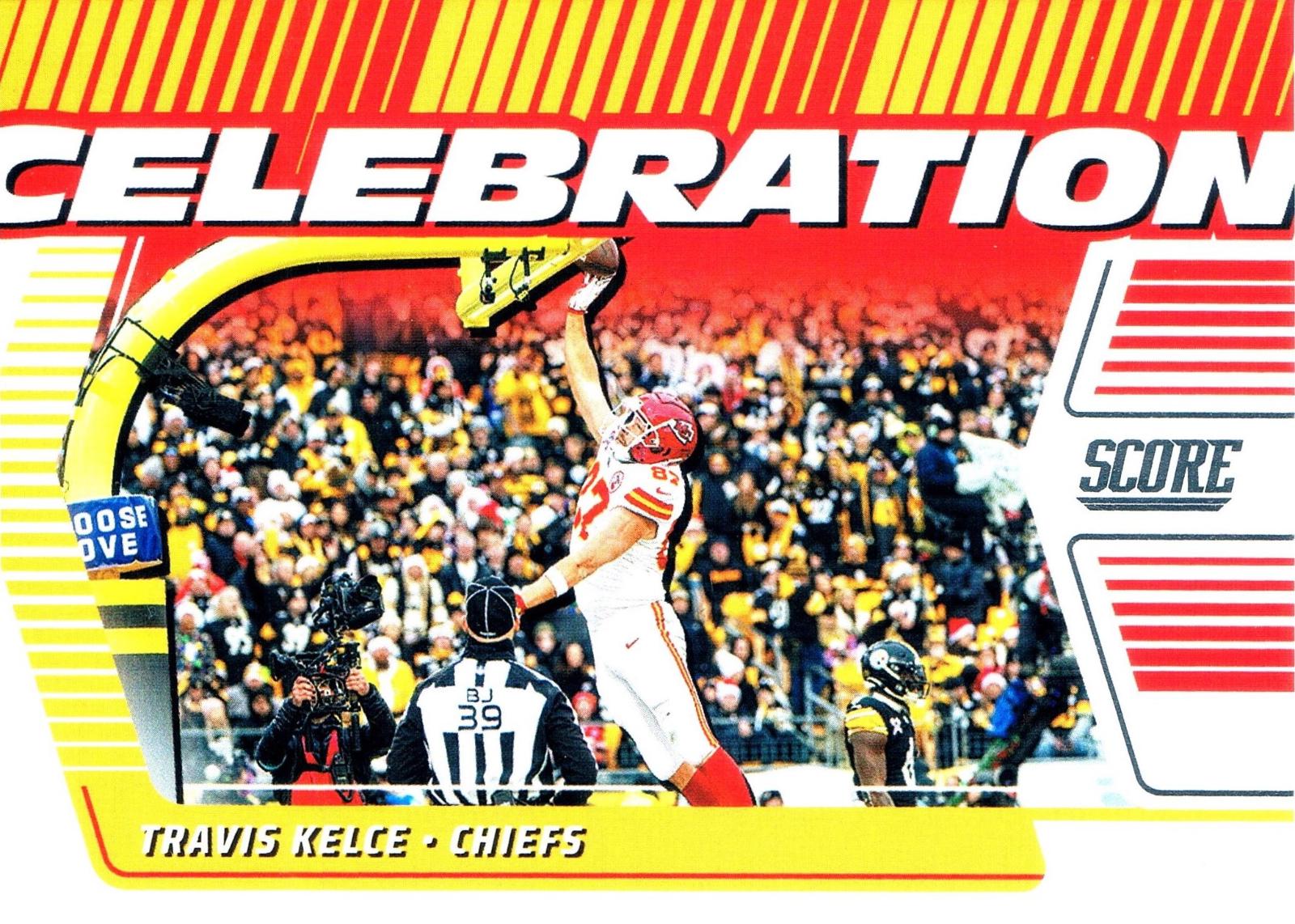 2025 Panini Score Celebration Travis Kelce #25 card