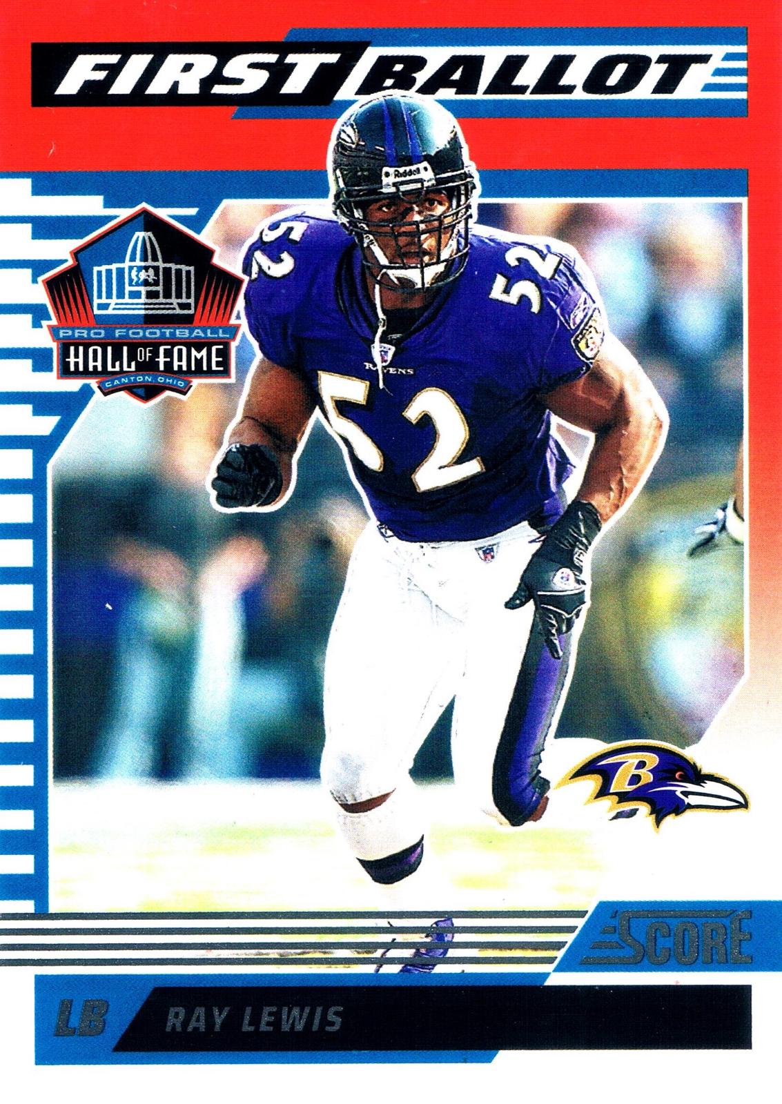 2025 Panini Score First Ballot Ray Lewis #9 card