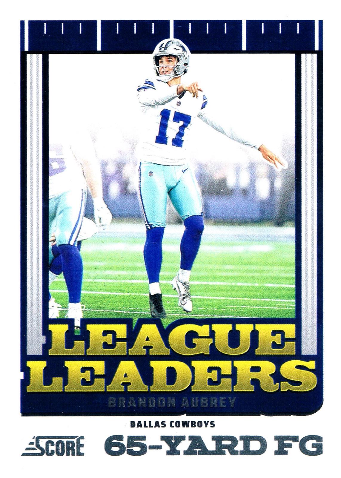 2025 Panini Score League Leaders Brandon Aubrey #15 card