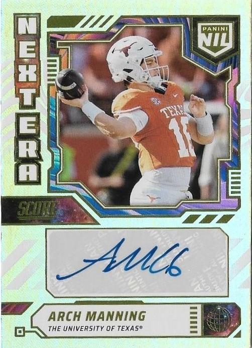 2025 Panini Score Next Era NIL Autograph Arch Manning #4 card