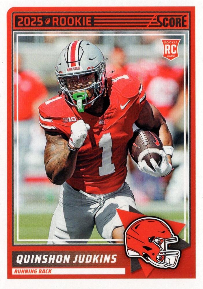 2025 Panini Score Rookie Quinshon Judkins #38 card