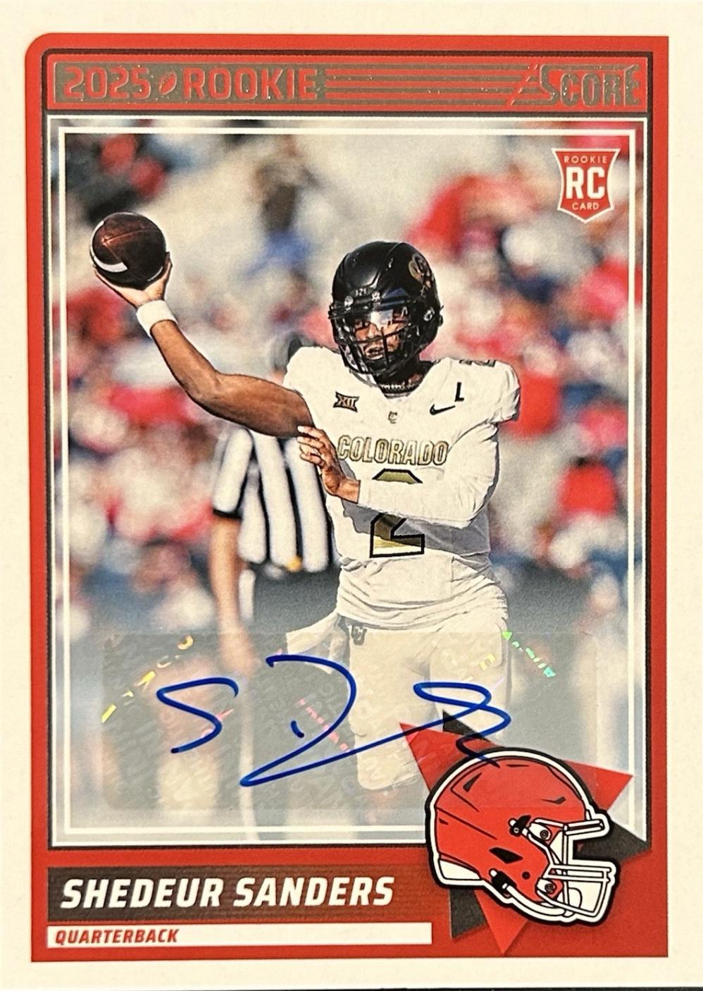 2025 Panini Score Rookie Shedeur Sanders [Signature] #15 card