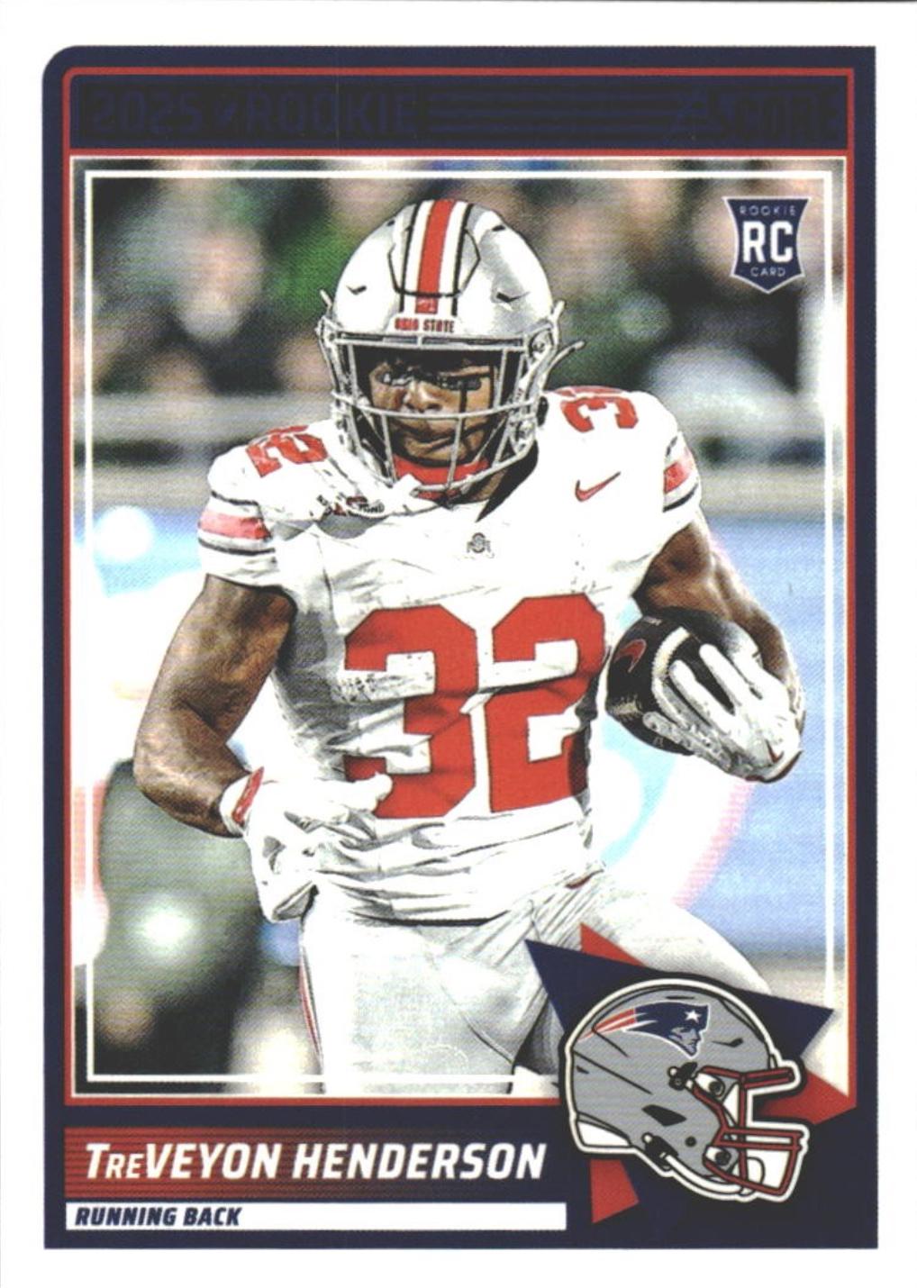 2025 Panini Score Rookie TreVeyon Henderson #59 card