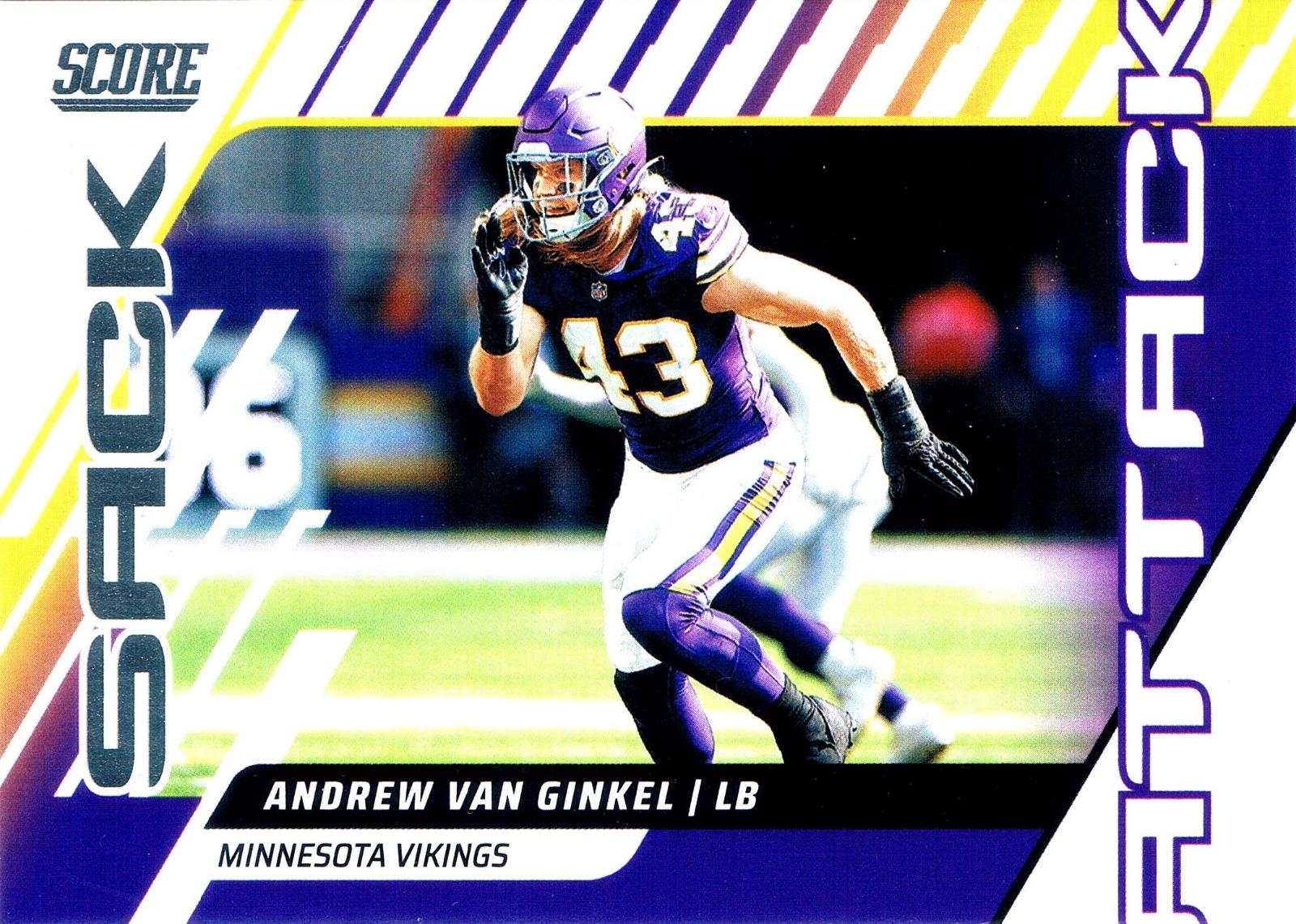 2025 Panini Score Sack Attack Andrew Van Ginkel #7 card