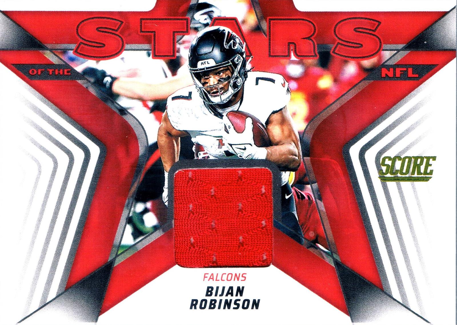 2025 Panini Score Stars of the NFL Jersey Bijan Robinson #3 card