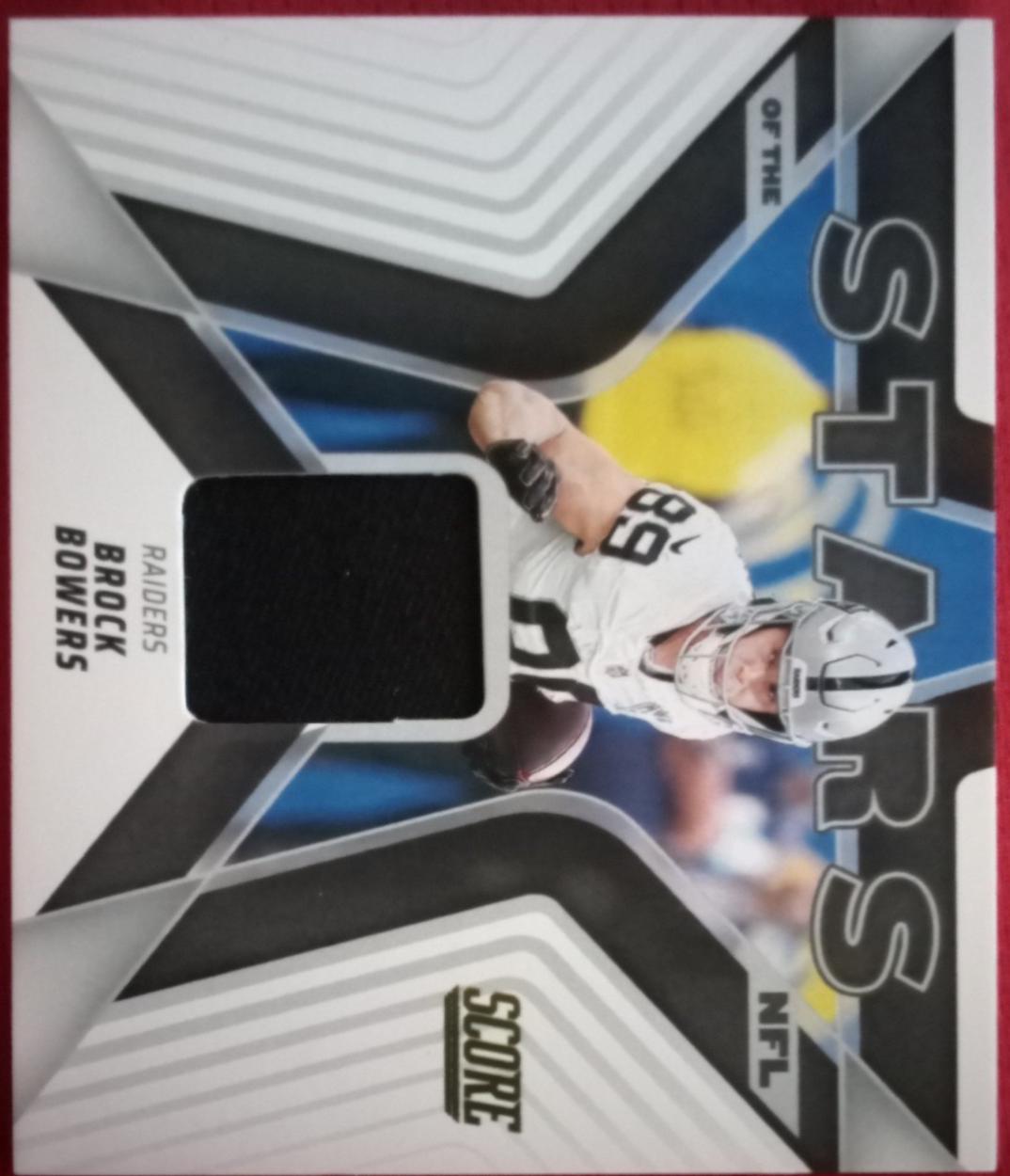2025 Panini Score Stars of the NFL Jersey Brock Bowers #27 card