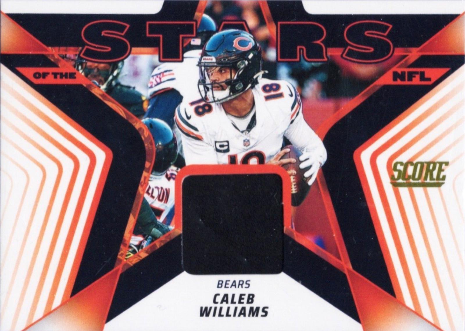 2025 Panini Score Stars of the NFL Jersey Caleb Williams #9 card