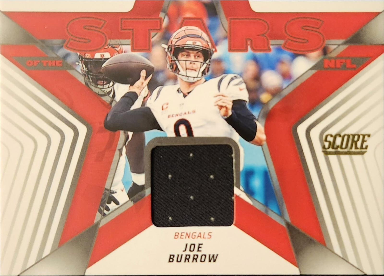 2025 Panini Score Stars of the NFL Jersey Joe Burrow #12 card
