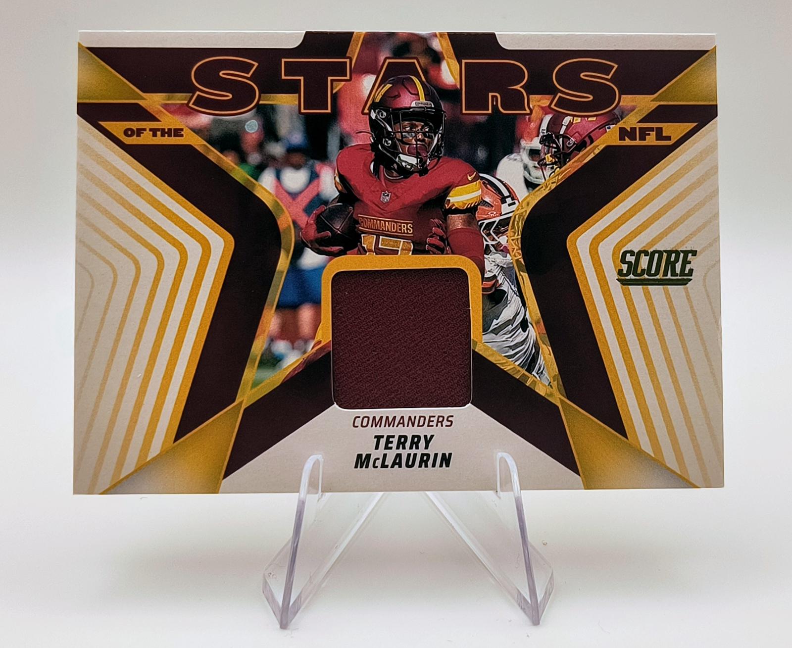 2025 Panini Score Stars of the NFL Jersey Terry McLaurin #50 card