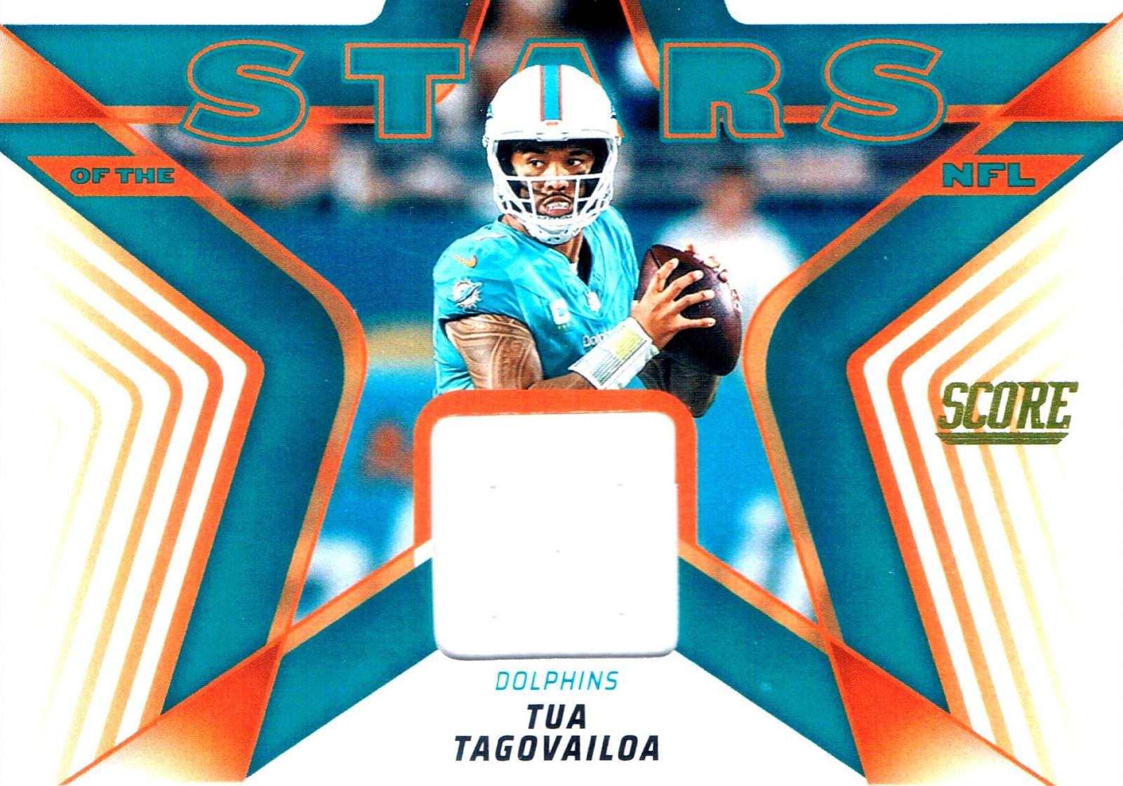 2025 Panini Score Stars of the NFL Jersey Tua Tagovailoa #32 card