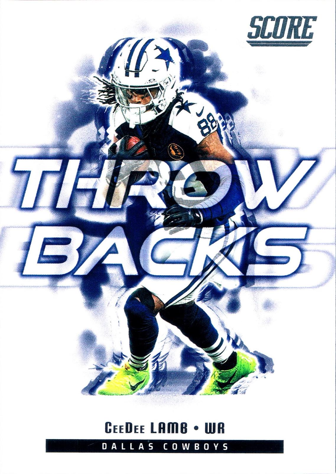 2025 Panini Score Throwbacks CeeDee Lamb #25 card