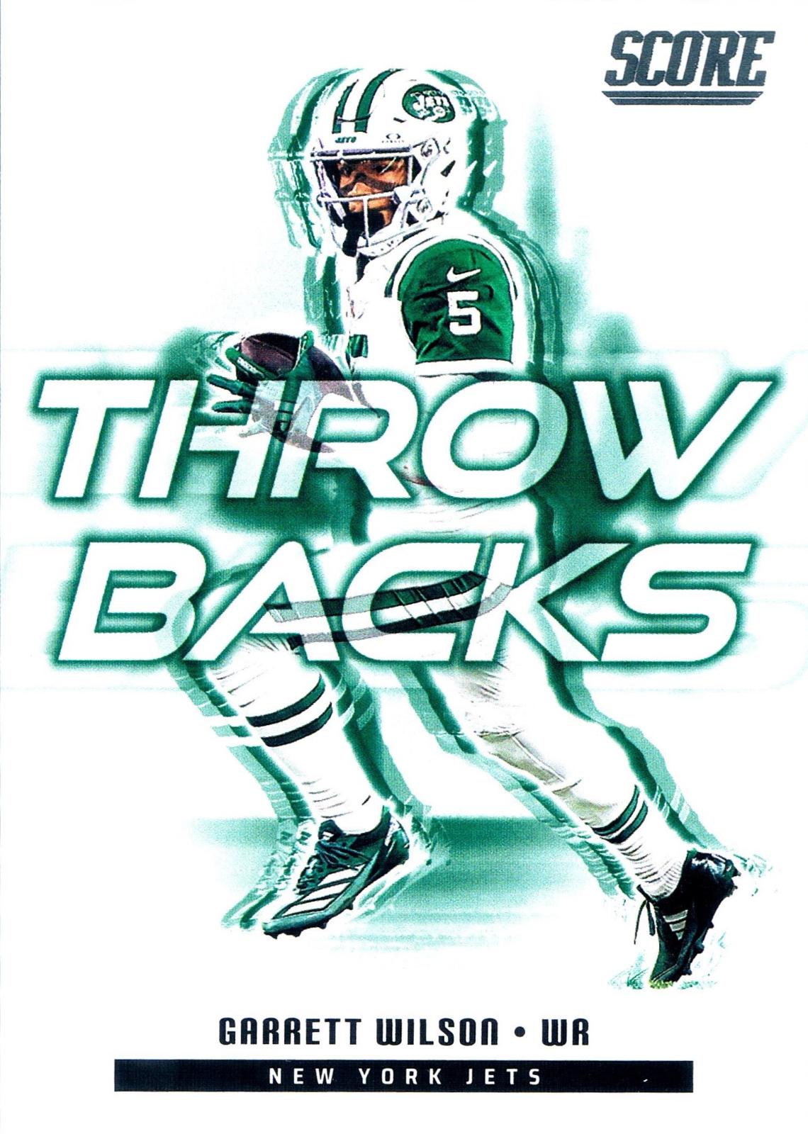 2025 Panini Score Throwbacks Garrett Wilson #21 card