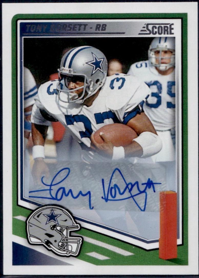 2025 Panini Score Tony Dorsett [Signature] #202 card