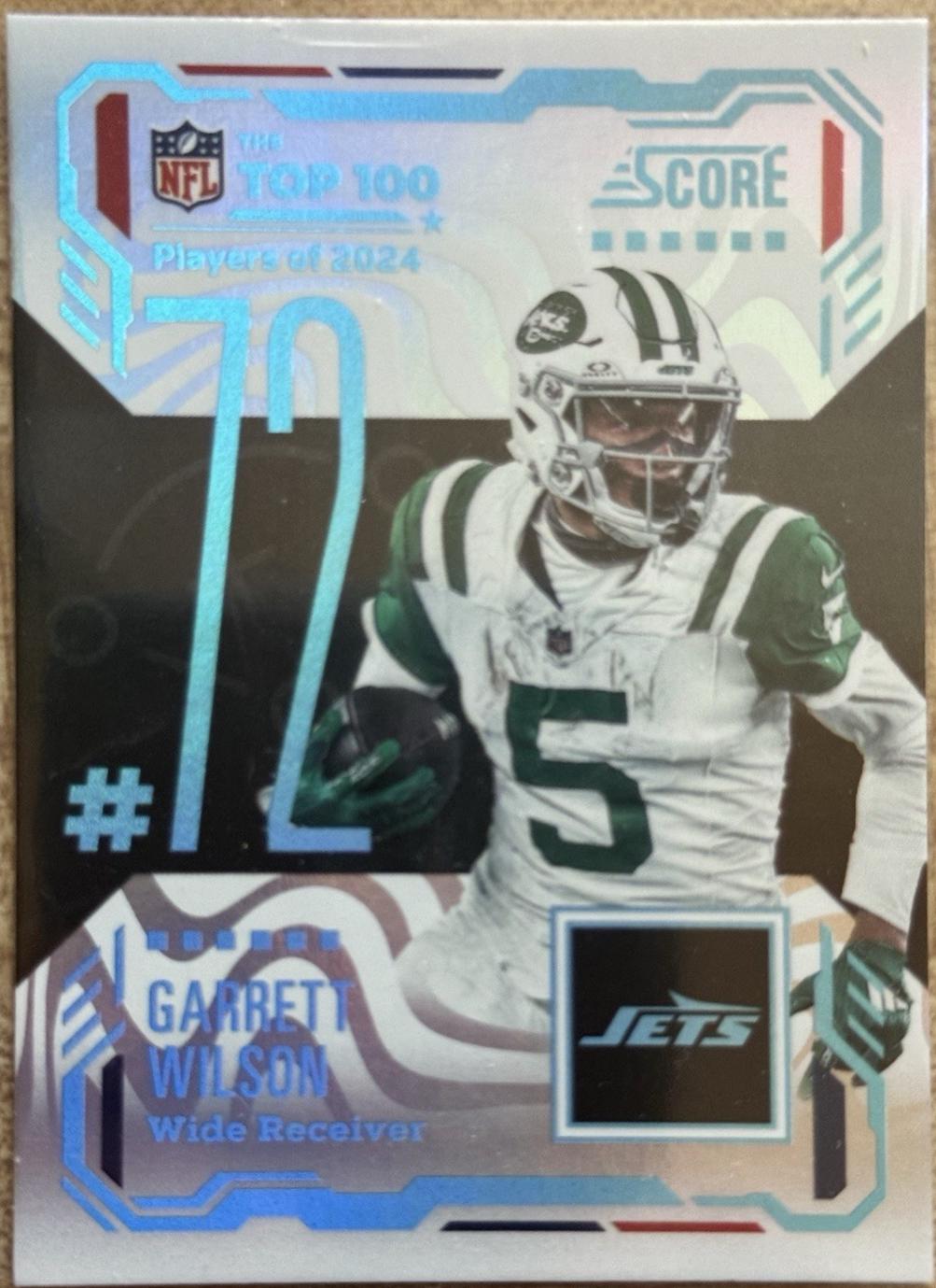 2025 Panini Score Top 100 Garrett Wilson #72 card