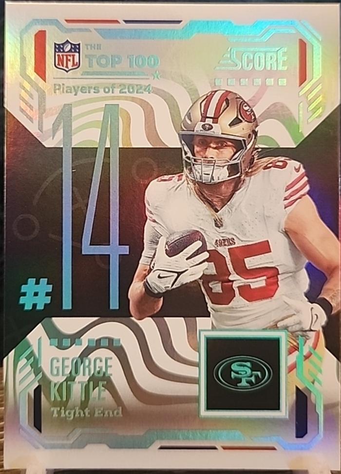2025 Panini Score Top 100 George Kittle #14 card