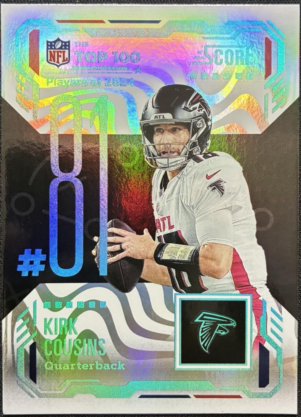 2025 Panini Score Top 100 Kirk Cousins #81 card