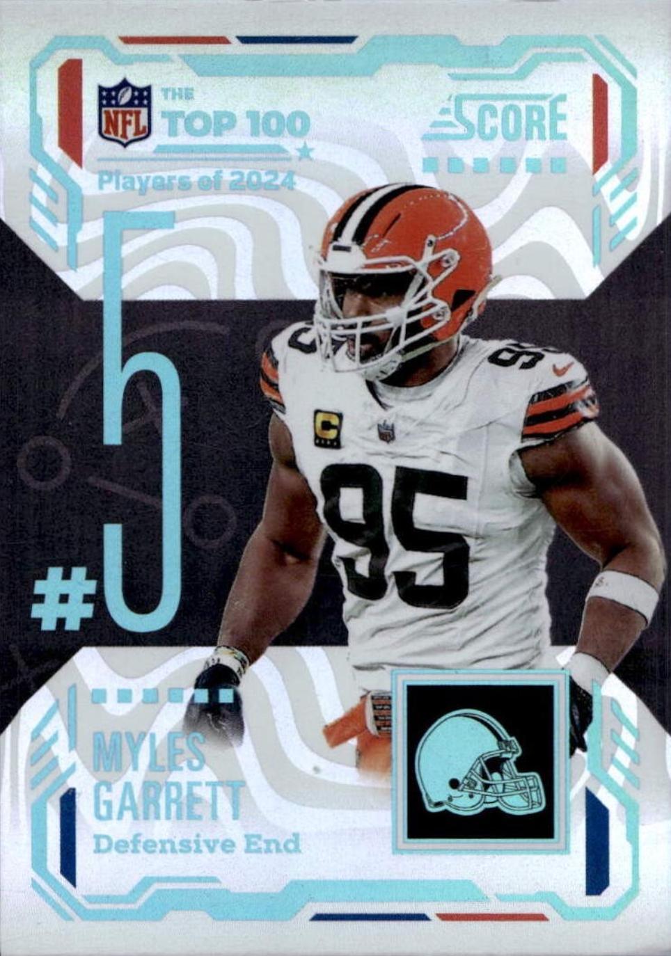2025 Panini Score Top 100 Myles Garrett #5 card