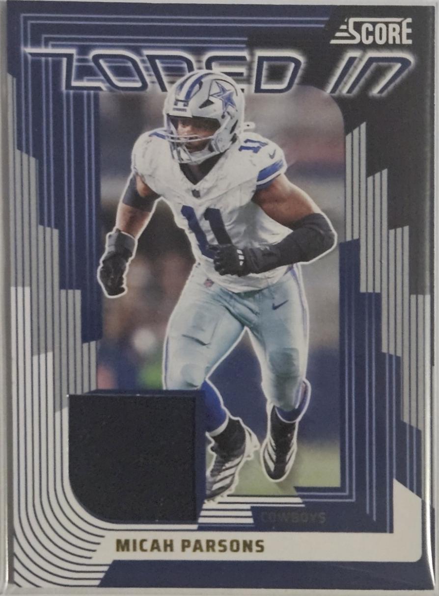 2025 Panini Score Zoned in Jersey Micah Parsons #41 card