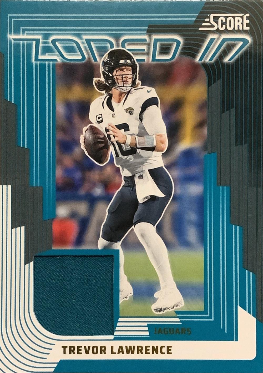 2025 Panini Score Zoned in Jersey Trevor Lawrence #32 card