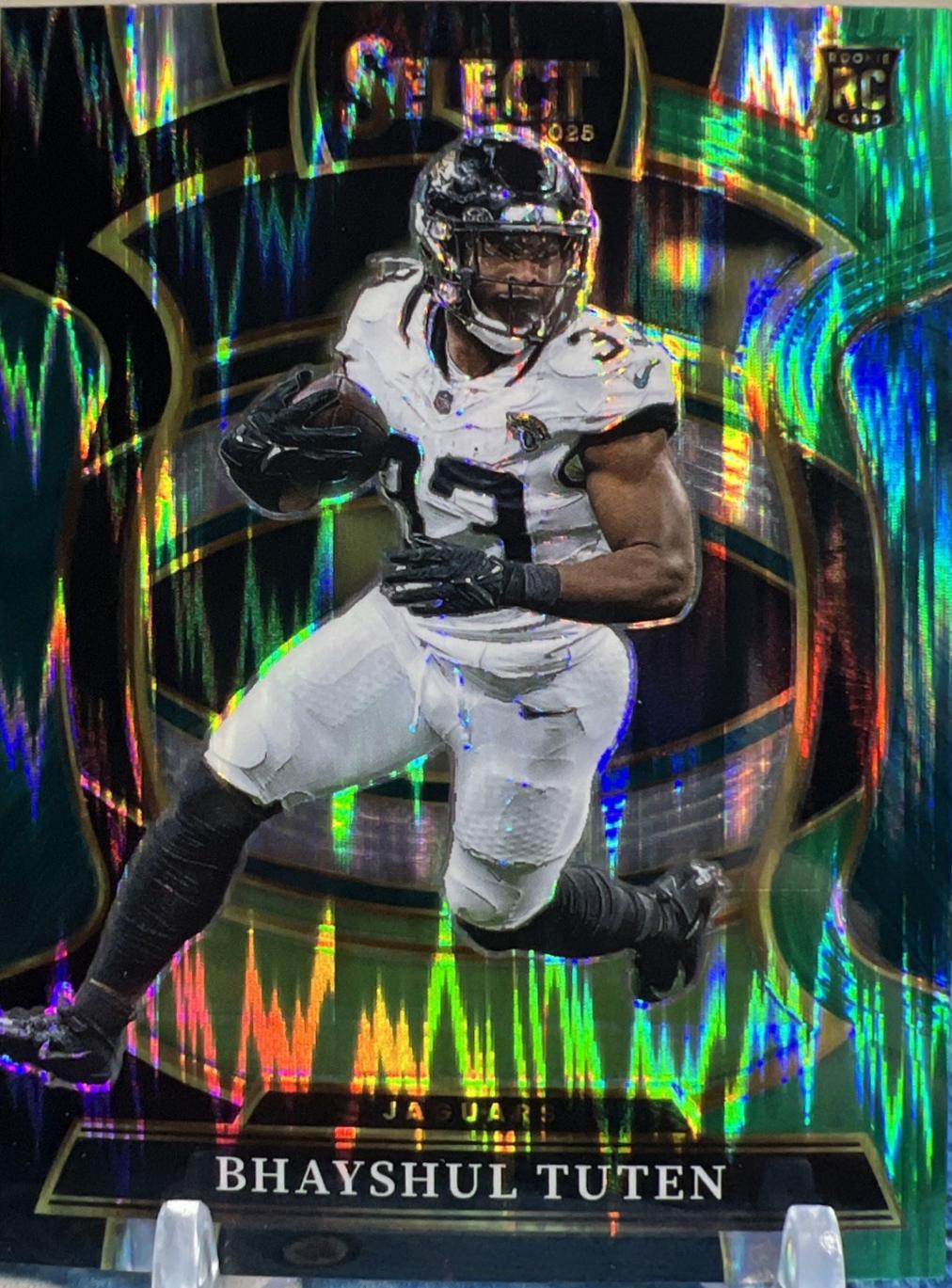 2025 Panini Select Bhayshul Tuten [Black Green Prizm Shock] #29 card