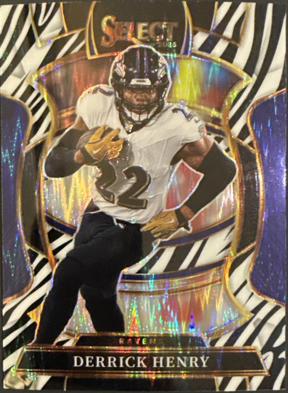 2025 Panini Select Derrick Henry [Zebra Prizm] #60 card