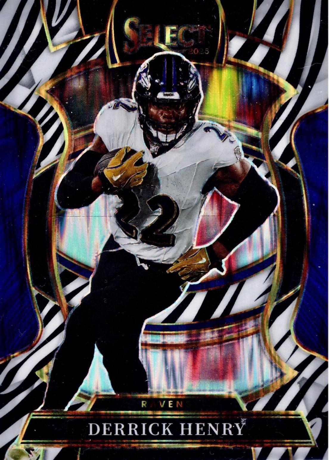2025 Panini Select Derrick Henry [Zebra Prizm Shock] #60 card