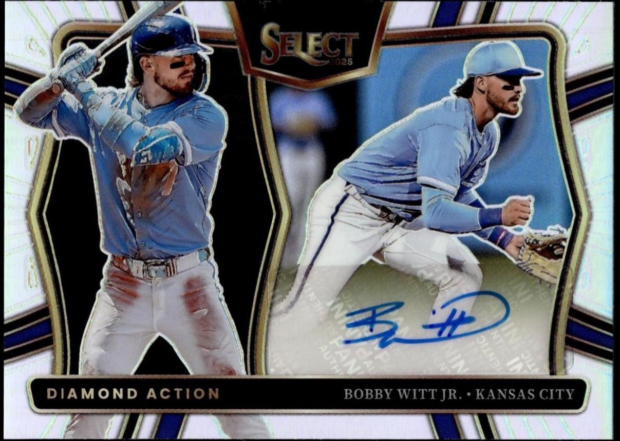 2025 Panini Select Diamond Action Signatures Bobby Witt Jr. #DAS-BW card