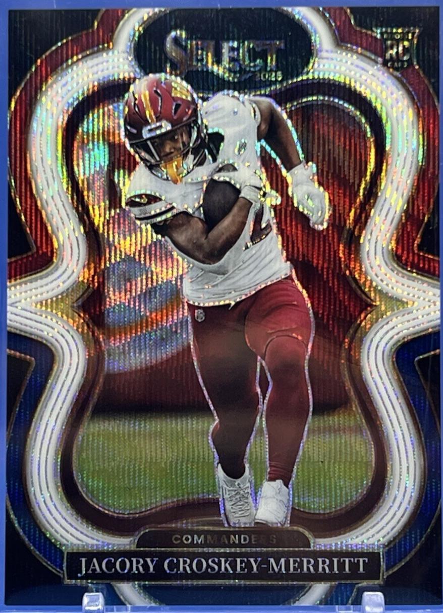 2025 Panini Select Jacory Croskey-Merritt [Tri-Color Prizm] #399 card