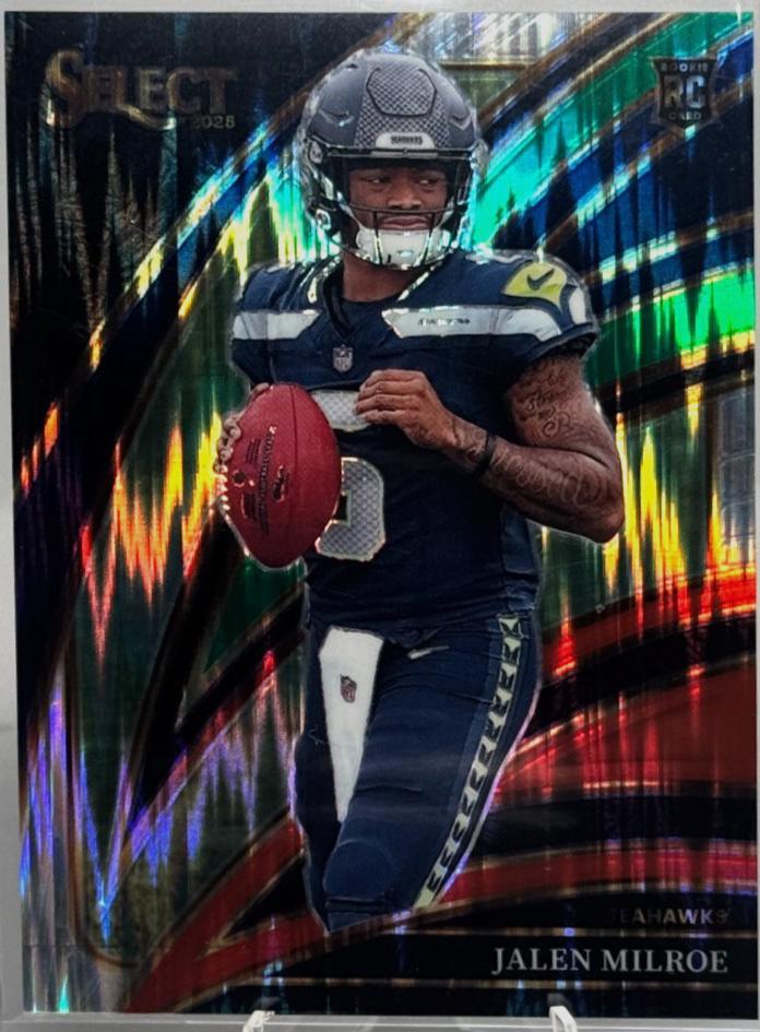 2025 Panini Select Jalen Milroe [Silver Prizm] #214 card