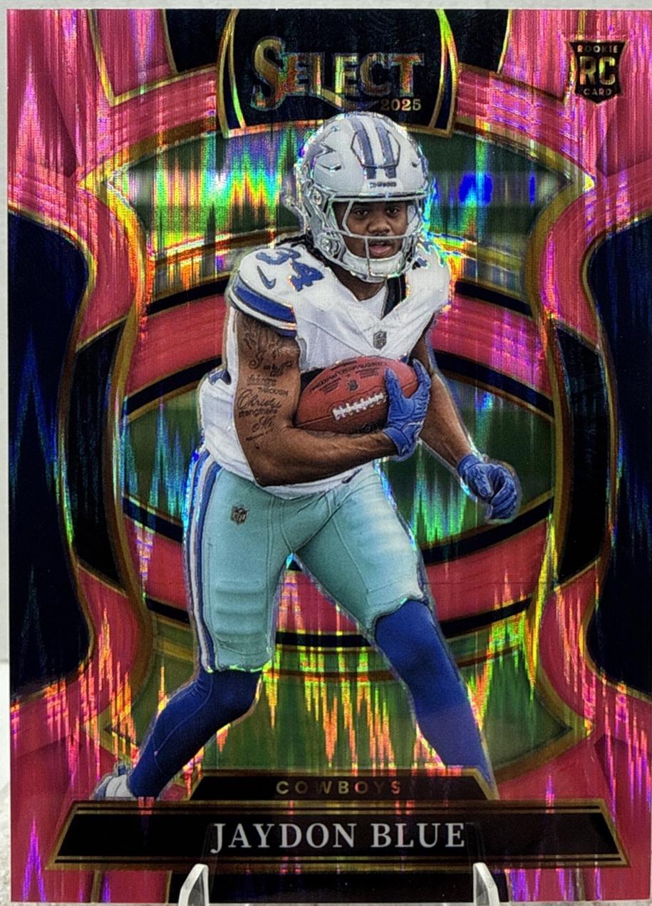 2025 Panini Select Jaydon Blue [Pink Prizm Shock] #96 card