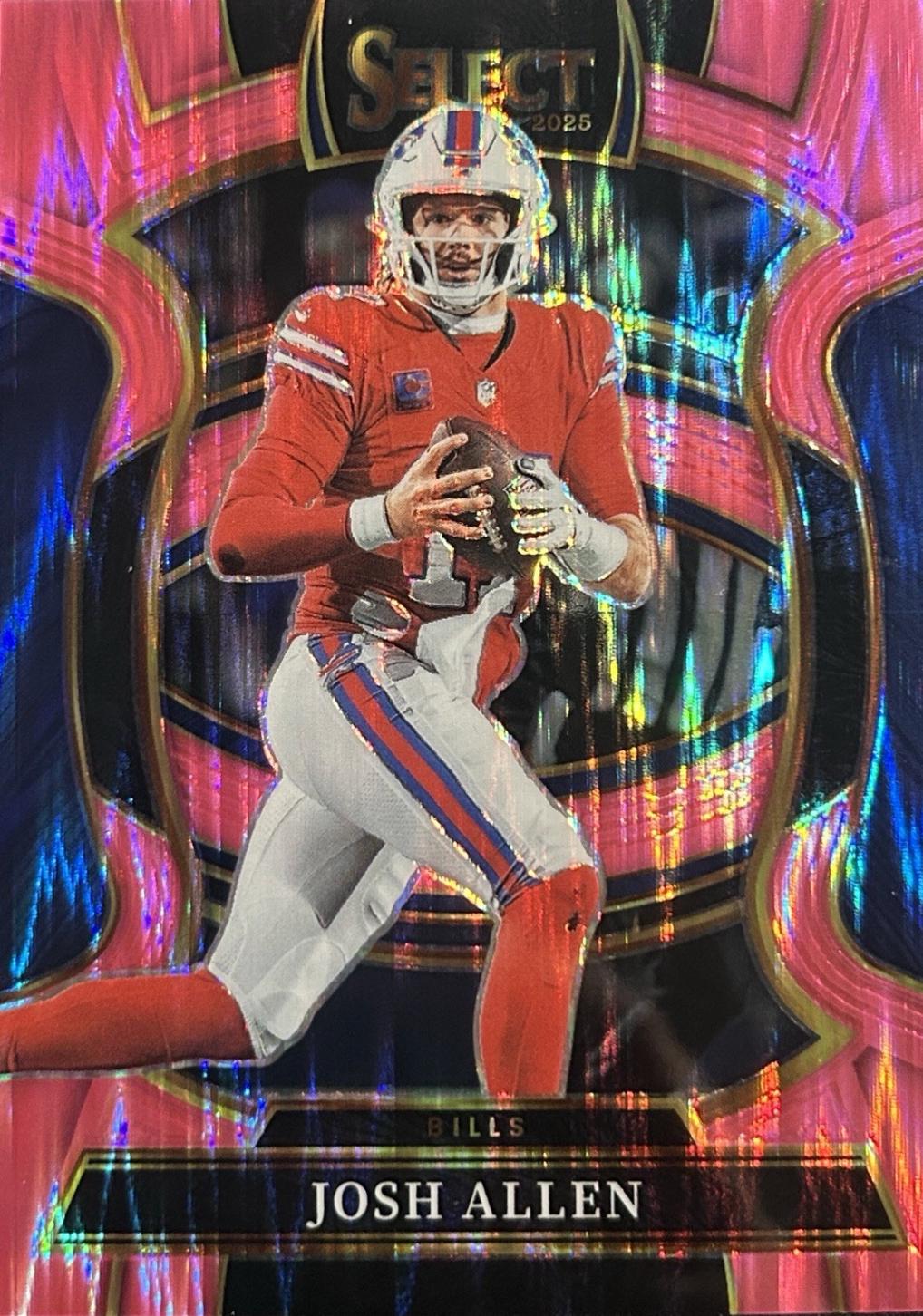 2025 Panini Select Josh Allen [Pink Prizm Shock] #86 card