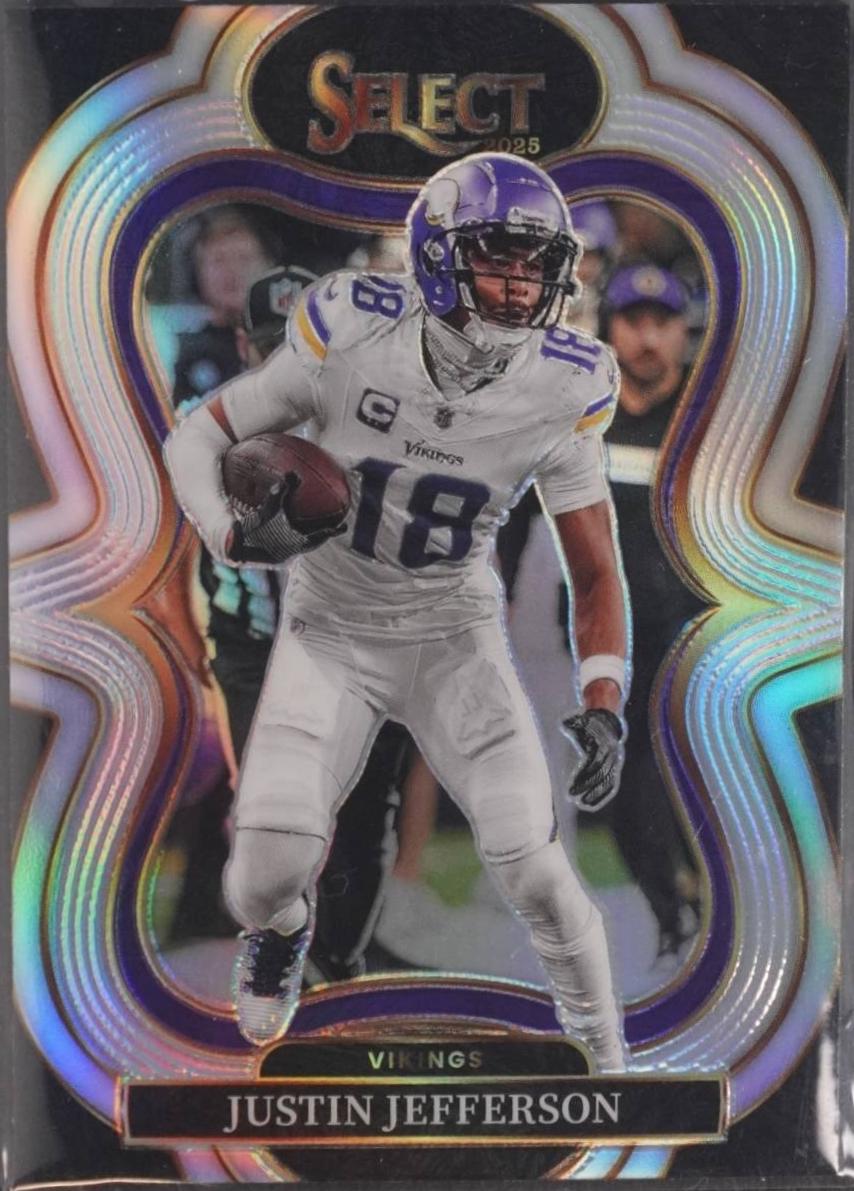 2025 Panini Select Justin Jefferson [Silver Prizm] #364 card