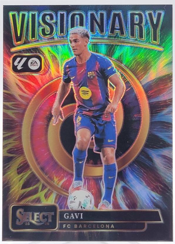 2025 Panini Select La Liga Visionary Gavi #8 card