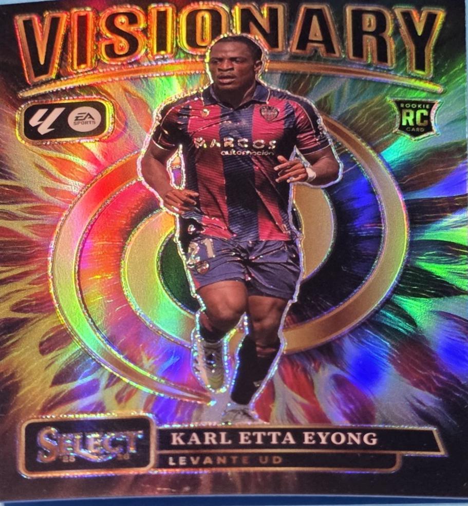 2025 Panini Select La Liga Visionary Karl Etta Eyong #2 card