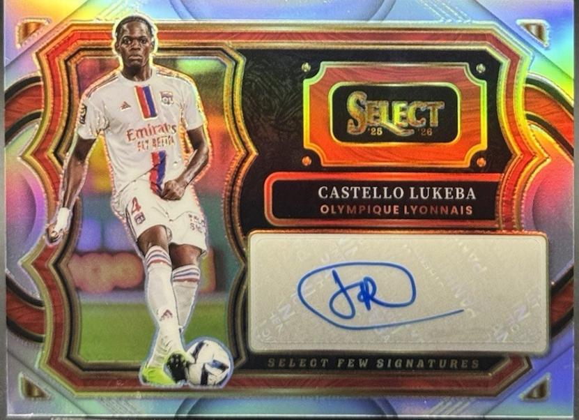 2025 Panini Select Ligue 1 Select Few Signature Castello Lukeba #9 card