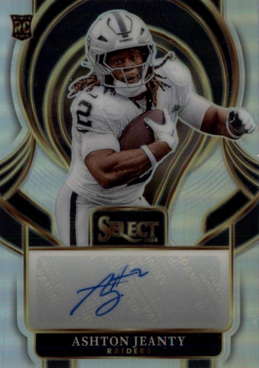 2025 Panini Select Select Signature Prizm Ashton Jeanty #SIP-ASJ card