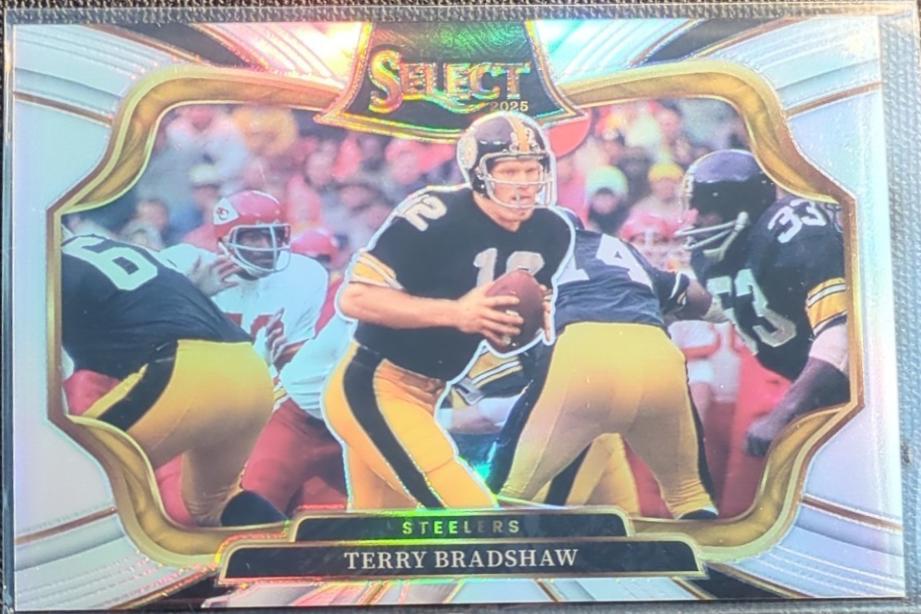 2025 Panini Select Terry Bradshaw [Silver Prizm] #500 card