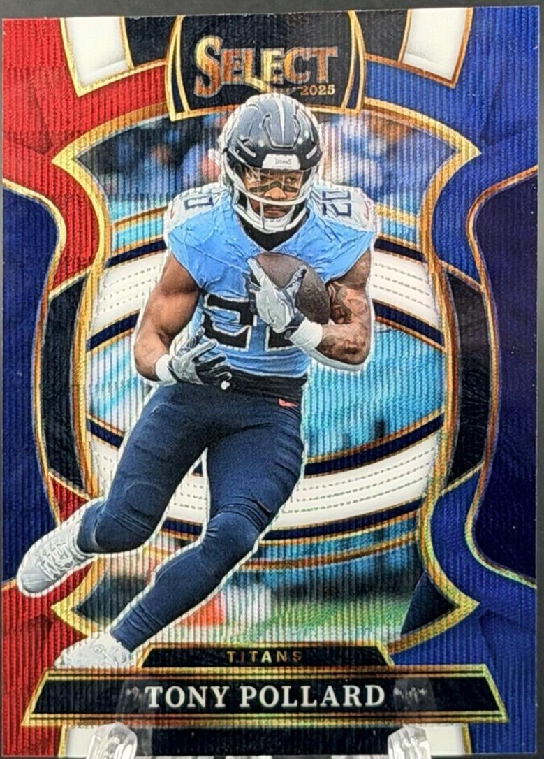 2025 Panini Select Tony Pollard [Tri-Color Prizm] #25 card