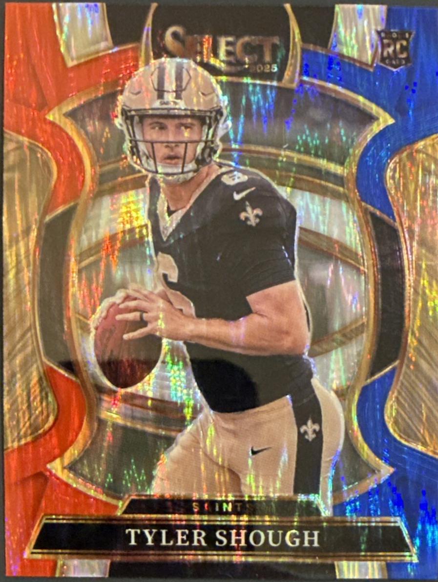 2025 Panini Select Tyler Shough [Red Blue Prizm Shock] #41 card