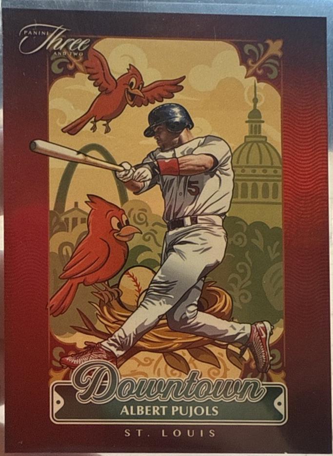 2025 Panini Three and Two Downtown Albert Pujols #13 card