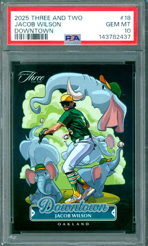 2025 Panini Three and Two Downtown Jacob Wilson #18 card