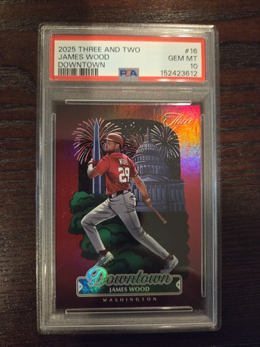 2025 Panini Three and Two Downtown James Wood #16 card