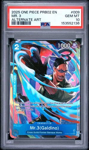 2025 Premium Booster 2 Mr.3 Galdino [Alternate Art] #PRB02-009 card