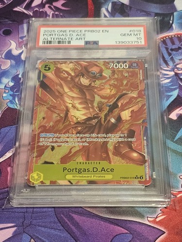 2025 Premium Booster 2 Portgas.D.Ace [Alternate Art] #PRB02-018 card