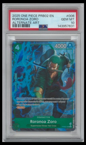2025 Premium Booster 2 Roronoa Zoro [Alternate Art] #PRB02-006 card