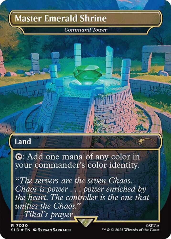 2025 Secret Lair Drop Master Emerald Shrine #7030 card