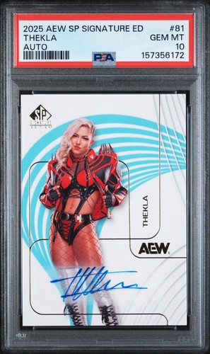 2025 SP Signature Edition AEW Thekla [Autograph] #81 card