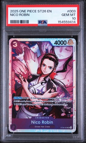 2025 Starter Deck 26: Purple Monkey.D.Luffy Nico Robin #ST26-003 card