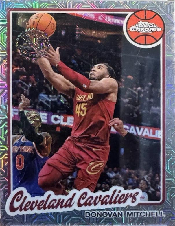 2025 Topps 1980 Chrome Donovan Mitchell #TC-DM card
