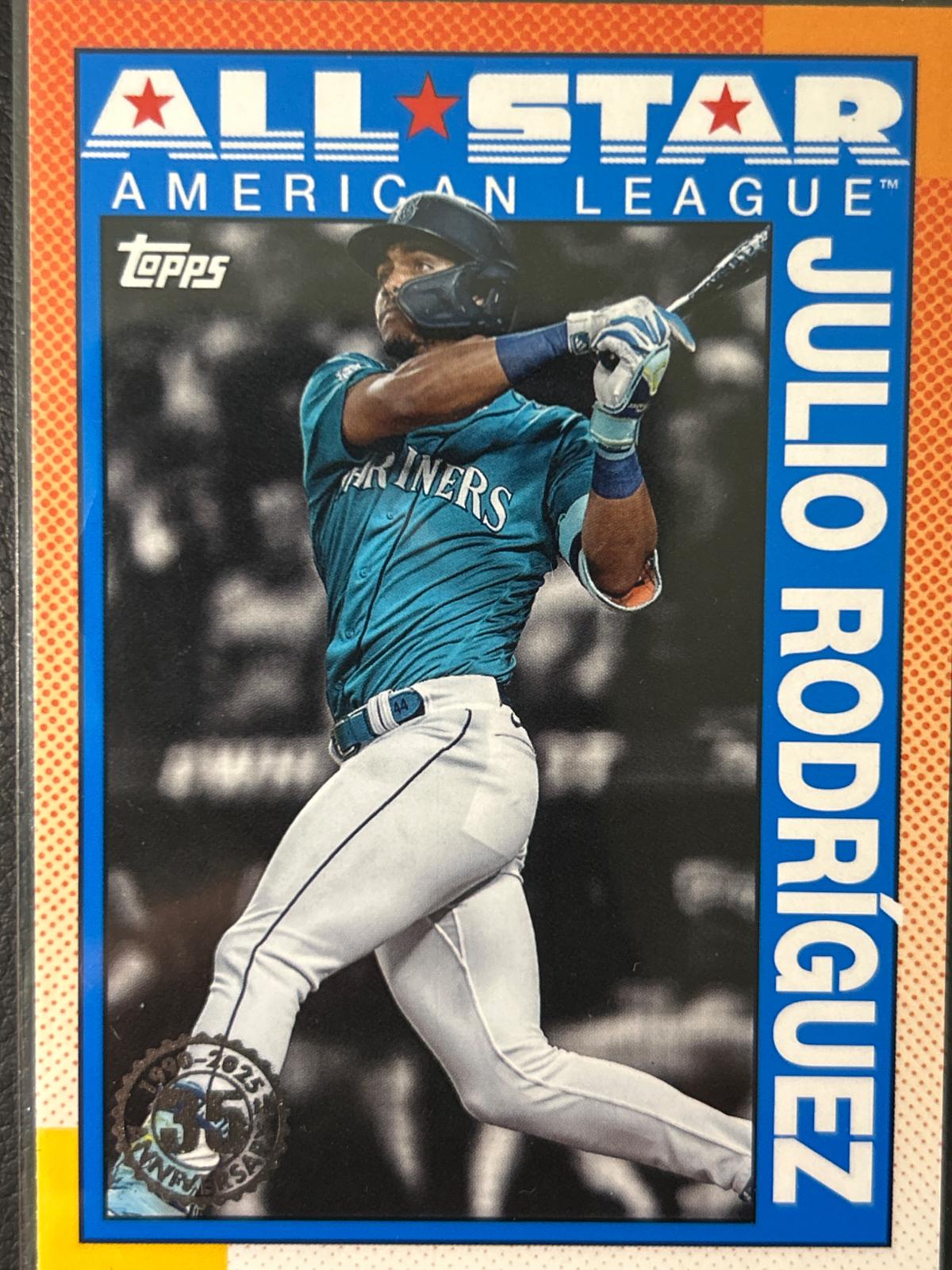 2025 Topps 1990 All-Star Julio Rodriguez #90AS-48 card